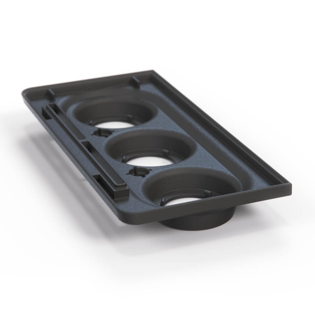 Mercedes-Benz W123 Heating and Ventilation Center Console Cover Bracket Black — view 4
