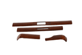 Mercedes-Benz W123 Wood Trim Dashboard Zebrano Set of 4 (A1236801671 / A1236801071)