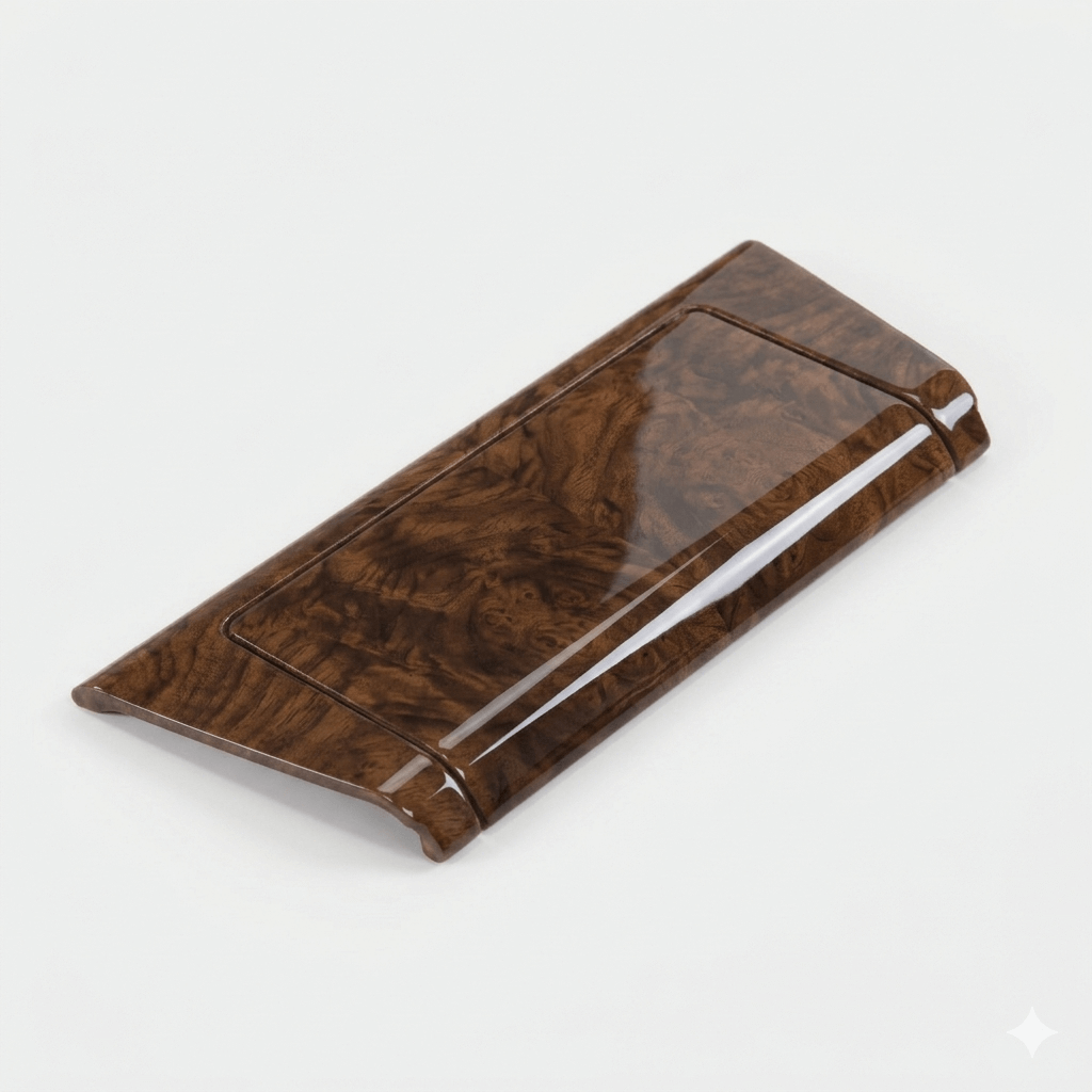 Mercedes-Benz W124 Center Console Ashtray Wooden Trim Set of 2 Zebrano Walnut — view 2