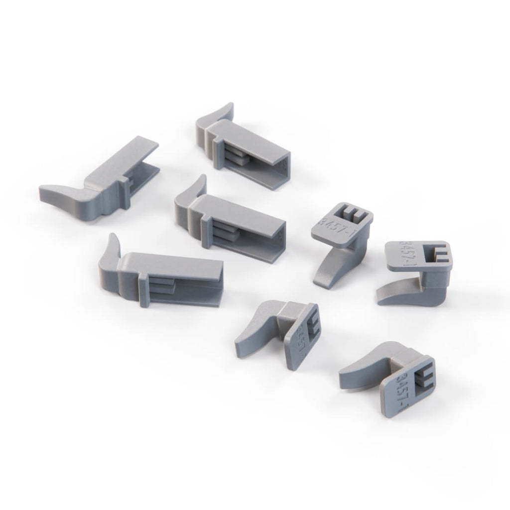 Mercedes-Benz W124 Door Handle Hook Repair Kit 8 Pieces Gray — view 4