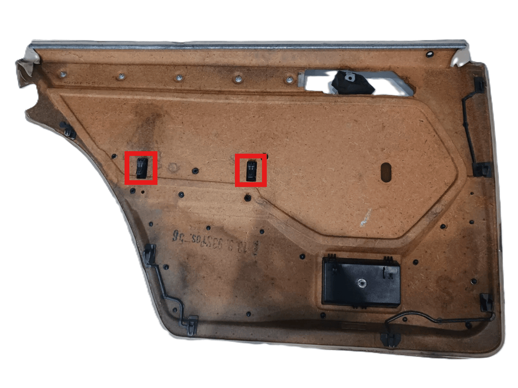 Mercedes-Benz W124 Door Handle Hook Repair Kit 8 Pieces Gray — view 5