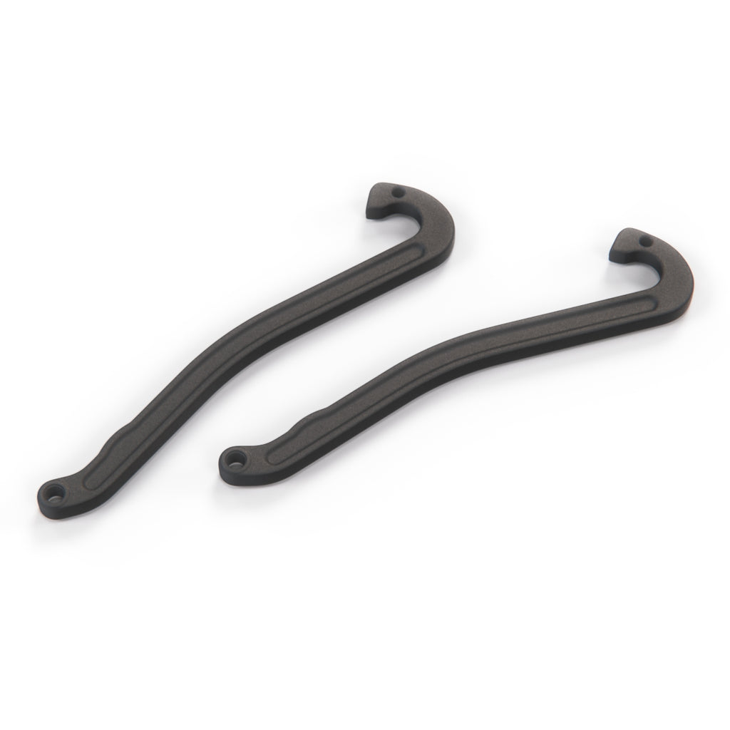 Mercedes-Benz W124 Glove Compartment Lid End Stop Repair Kit Set of 2 Black — view 3