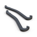 Mercedes-Benz W124 Glove Compartment Lid End Stop Repair Kit Set of 2 Black