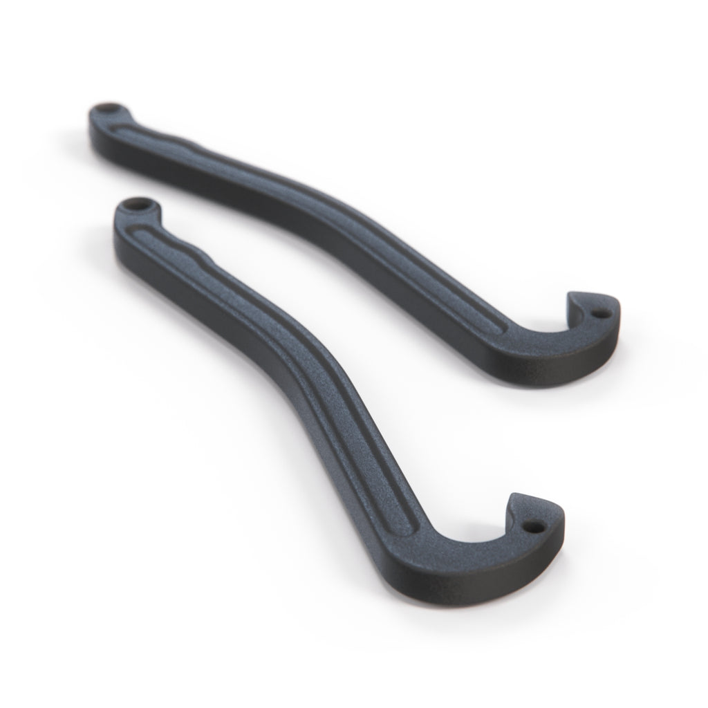 Mercedes-Benz W124 Glove Compartment Lid End Stop Repair Kit Set of 2 Black — view 2