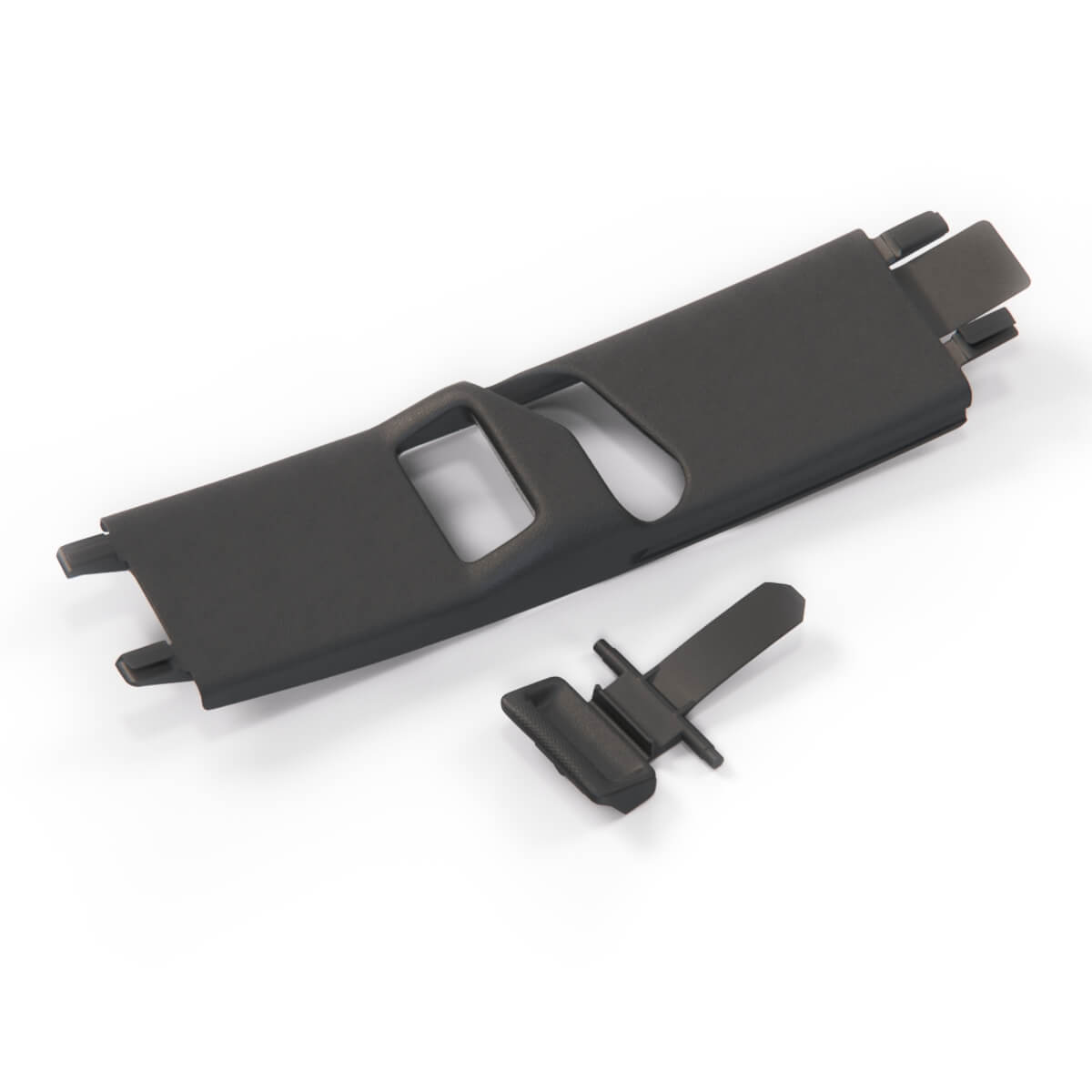 Mercedes-Benz W124 Seat Belt Regulation Cover and Button for B-pillar Post Right, Blau