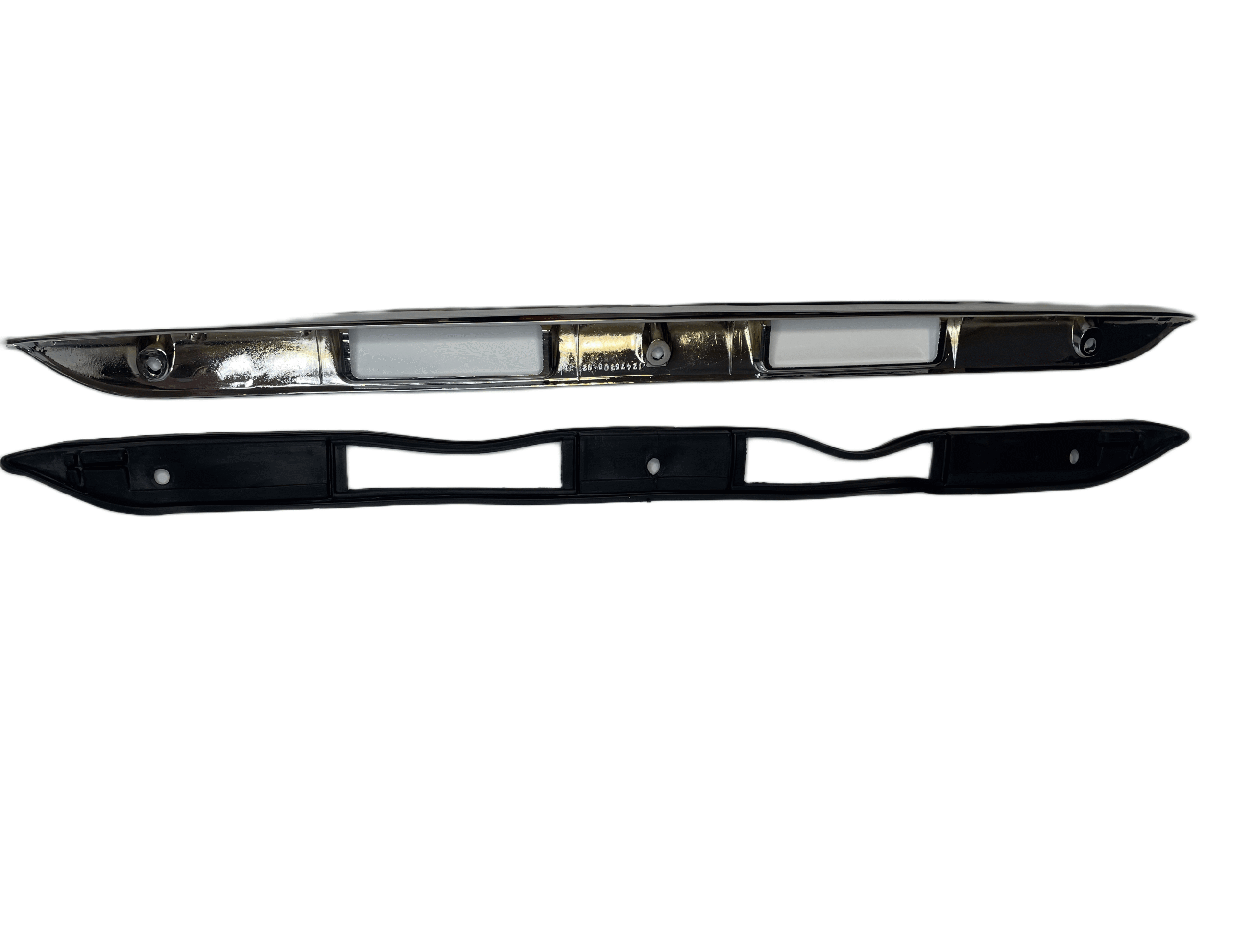 Mercedes-Benz W124 Trunk Lid Grip Trim Set (A1247580096 / 1247500293)