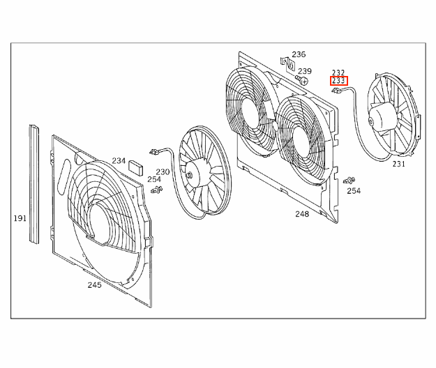 Mercedes-Benz W124 W126 Climate Fan (A0005008593) — view 5