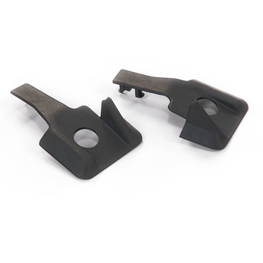 Mercedes-Benz W124 W201 Power Seat Rail Trims Set of 2 (A1246840318 / A1246840418)