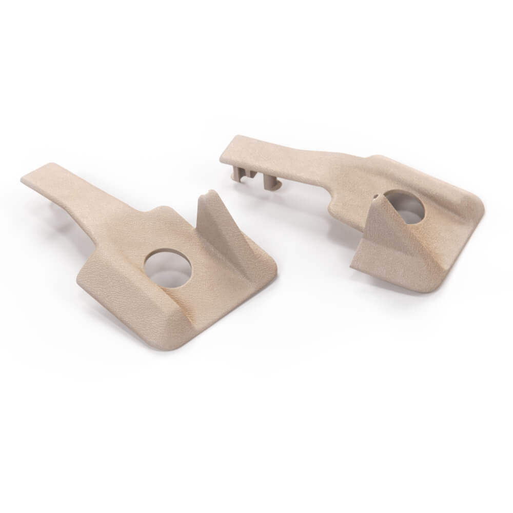 Mercedes-Benz W124 W201 Power Seat Rail Trims Set of 2 (A1246840318 / A1246840418) — view 4