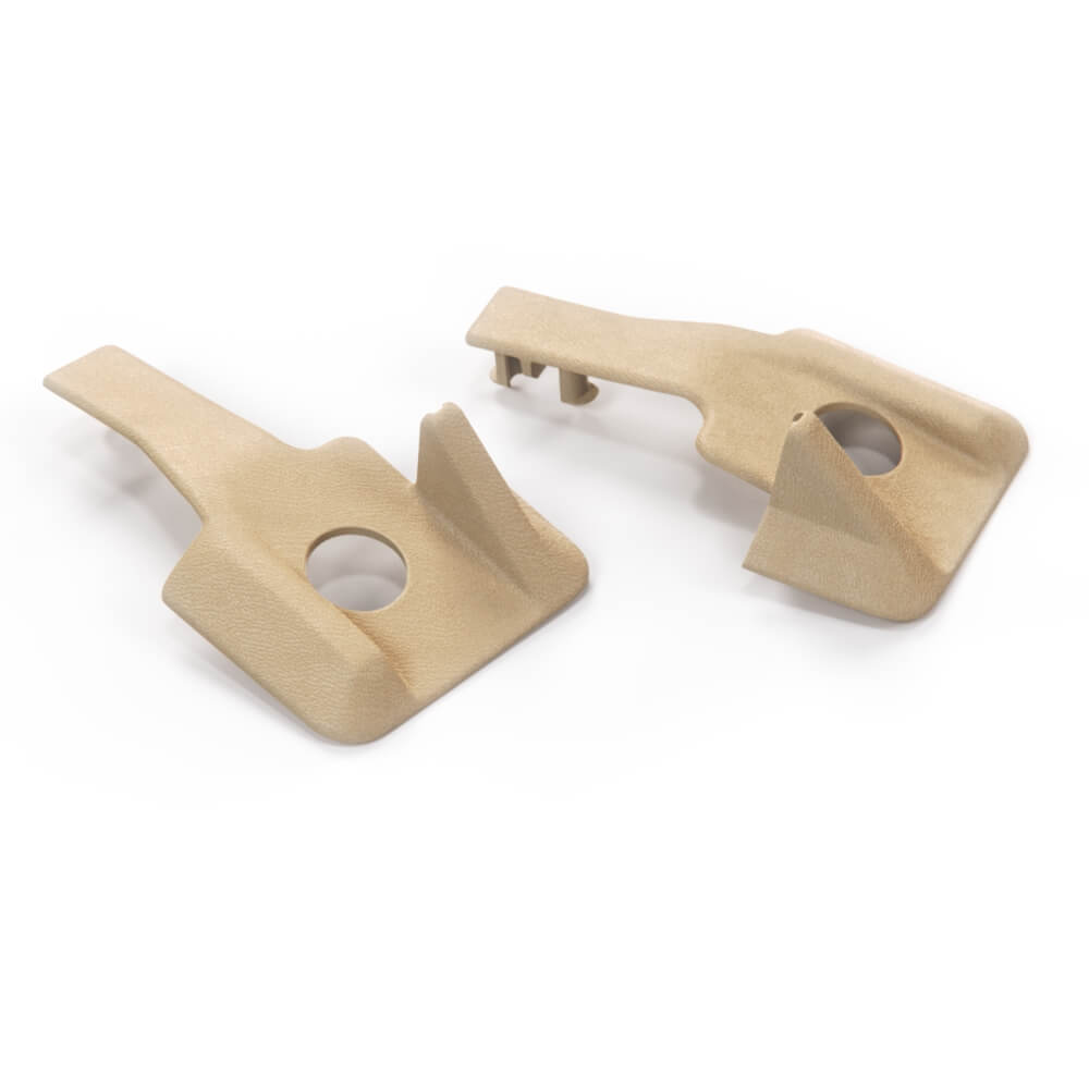 Mercedes-Benz W124 W201 Power Seat Rail Trims Set of 2 (A1246840318 / A1246840418) — view 8