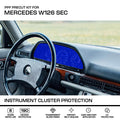 Mercedes-Benz W126 SEC Instrument Cluster Protection – PPF Paint Protection Film Precut –