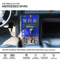 Mercedes-Benz W140 Center Console Trim Panel Cover with Ashtray – 3m Pro Transparent PPF