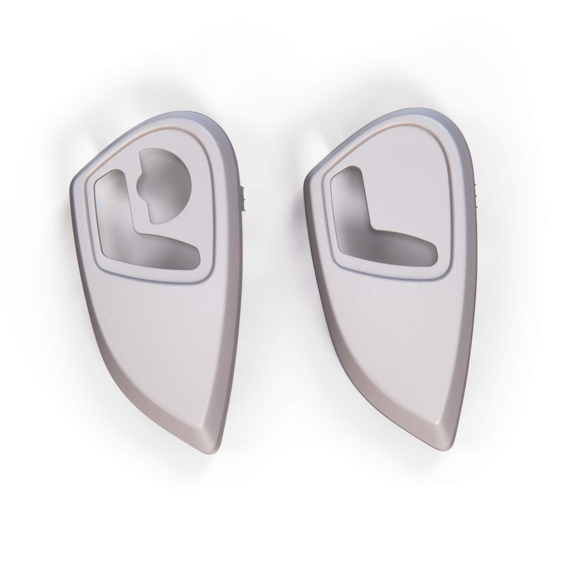 Mercedes-Benz W164 W251 Front Side Seat Switch Trim Cover Silver Left or Right — view 5