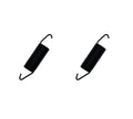 Mercedes-Benz W201 Spring Hinge Trunk Lid Set of 2 (A2017570129)
