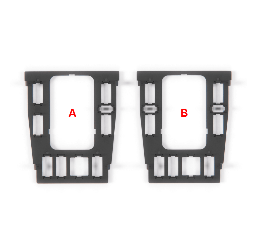 Mercedes-Benz W202 Center Console Trim Buttons Bracket Holder Black (A2026830000)