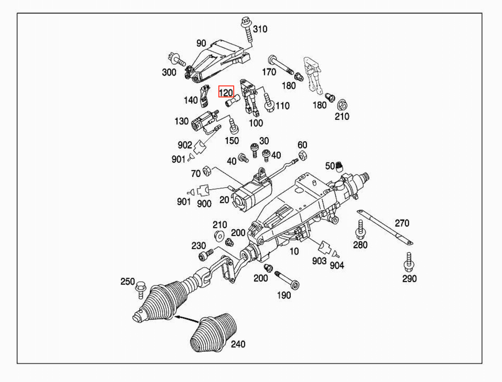 Mercedes-Benz W203 W209 W211 Coupling Socket (A2034620678) — view 5