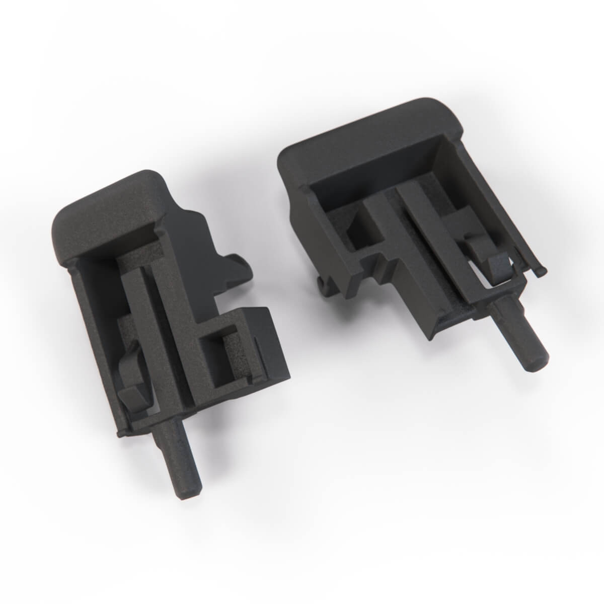 Mercedes-Benz W208 Center Console Cover Armrest Latch Black Set of 2 — view 4