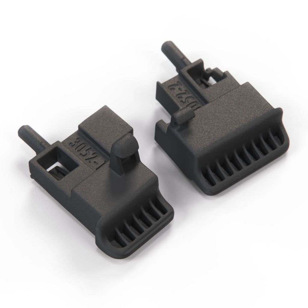Mercedes-Benz W208 Center Console Cover Armrest Latch Black Set of 2 — view 3