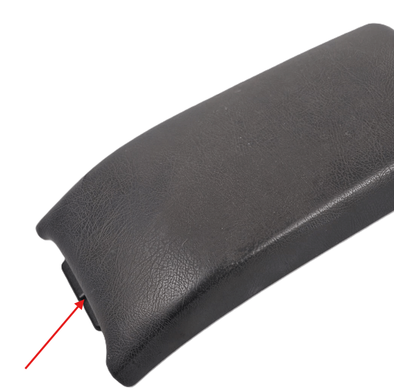 Mercedes-Benz W208 Center Console Cover Armrest Latch Black Set of 2 — view 5