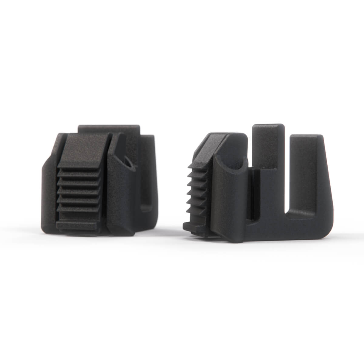 Mercedes-Benz R170 W168 W202 414 Radiator Cover Bracket Set of 2 Black (A2105040146) — view 2
