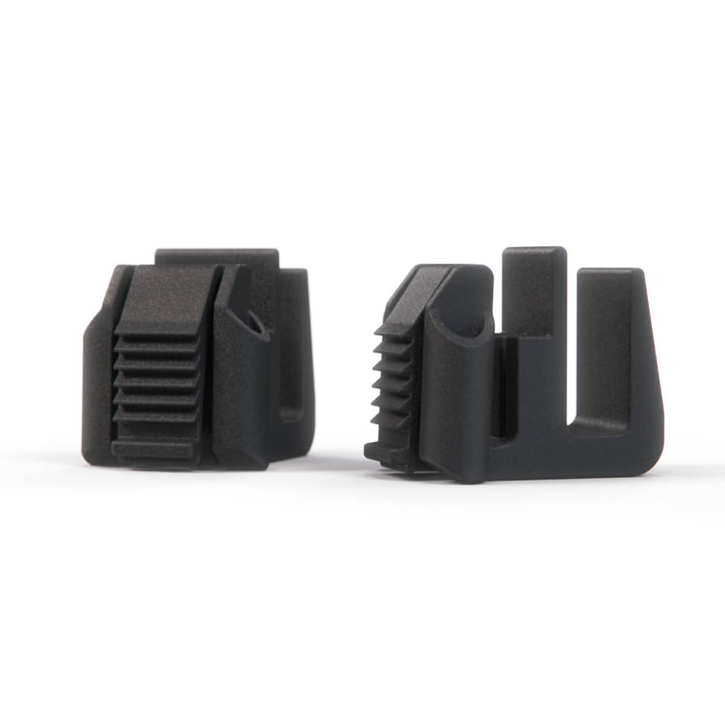 Mercedes-Benz R170 W168 W202 414 Radiator Cover Bracket Set of 2 Black (A2105040146)