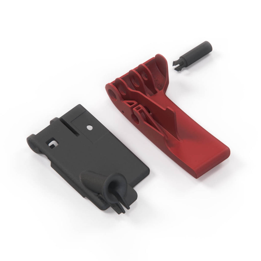 Mercedes-Benz W213 Interior Bonnet Release Pull Handle Black and Red (A2138800402) — view 6