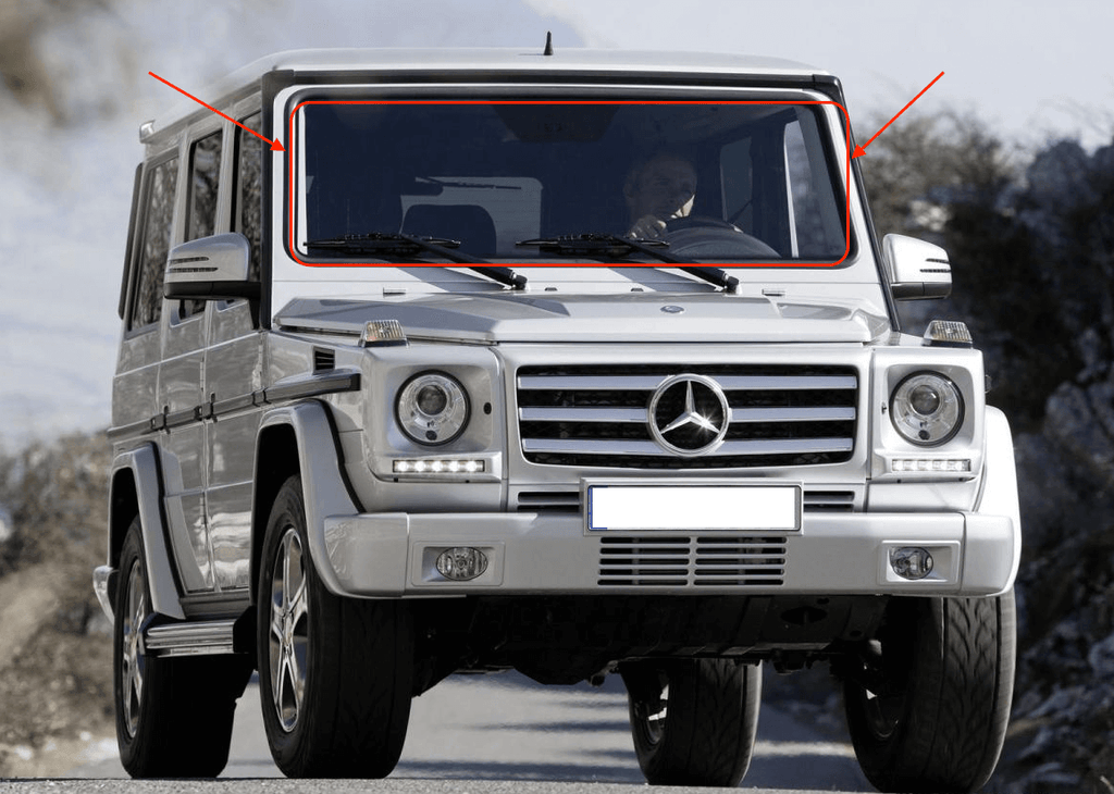 Mercedes-Benz W461 W463 W46 G-Class Windshield Seal (A4636710220) — view 4