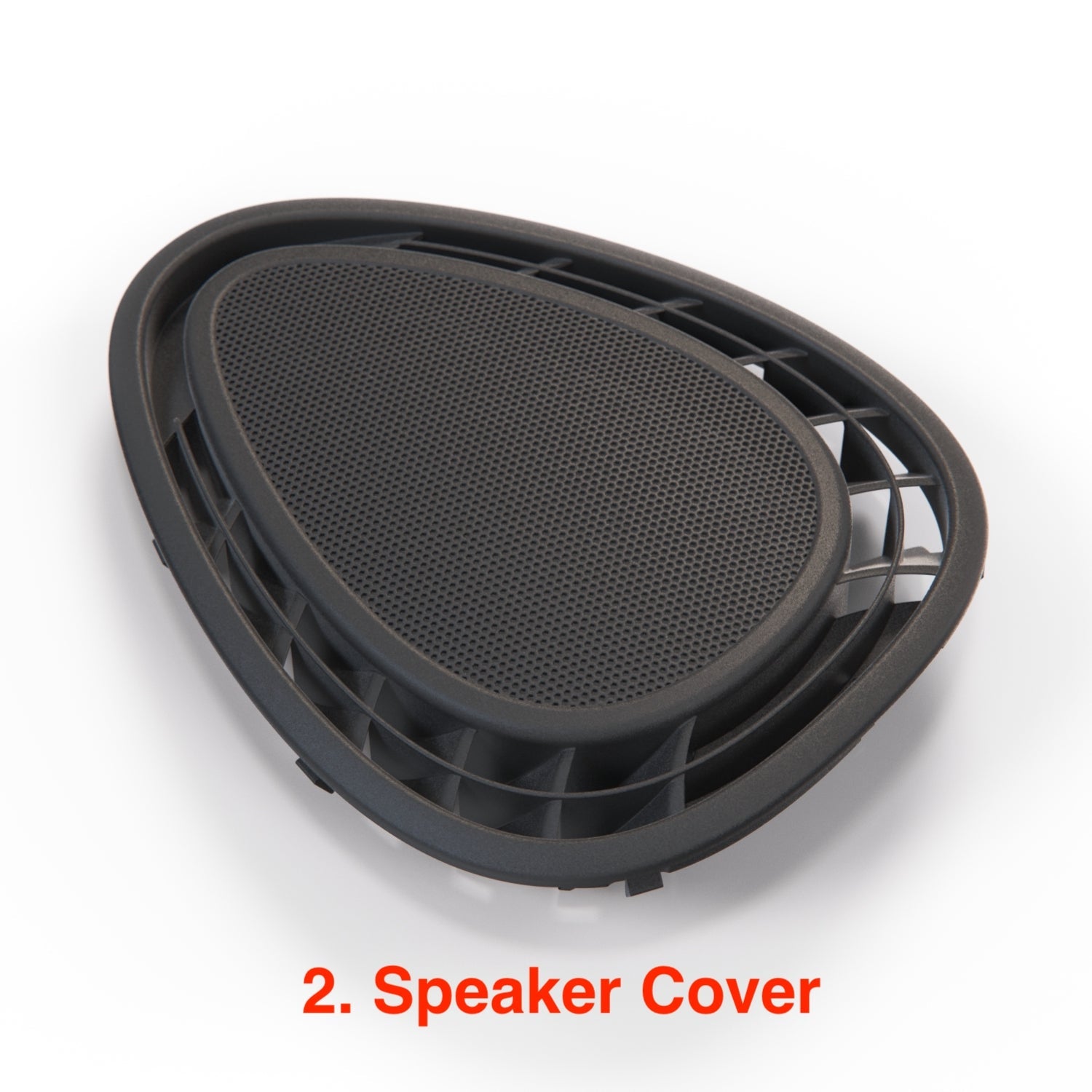 Mini Cooper F55 F56 F57 Indirect Fresh Air Grille Or Speaker Cover 2 Version 64229262802 / 64229262803 — view 4