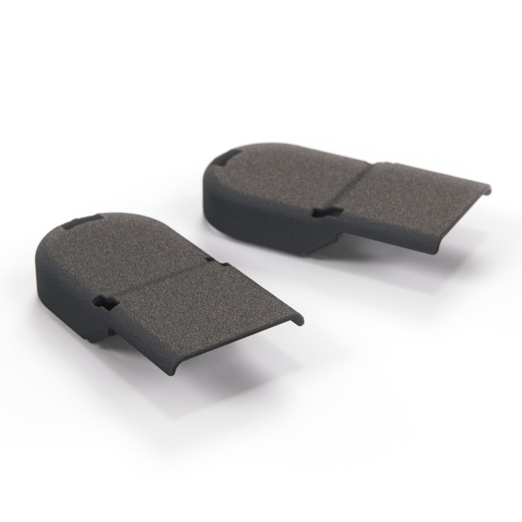 Mitsubishi 3000GT Rear Seat Lower Plastic Trim Cover Set of 2 Black — view 2