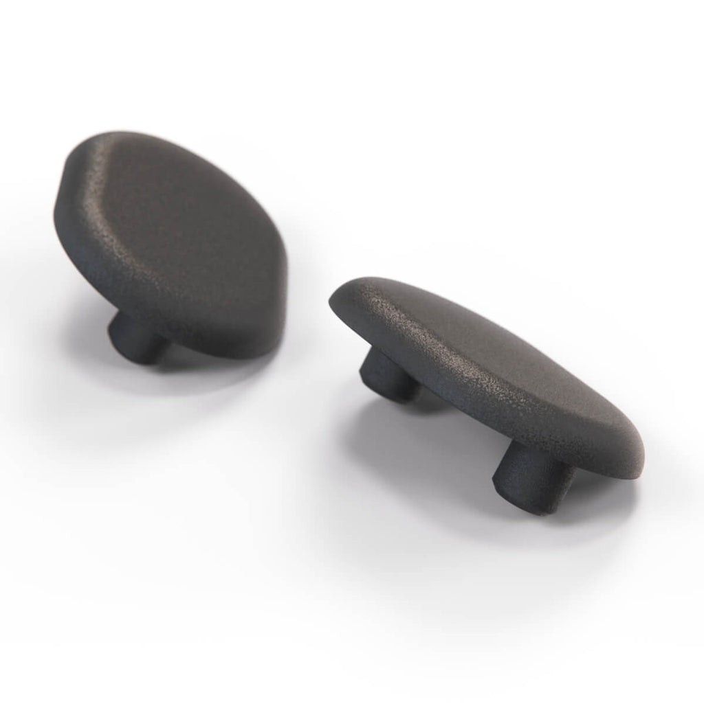 Mitsubishi Pajero Montero Mk2 Door Window Glass Lock Buckle Clip Cap Cover Set of 2 Black — view 3