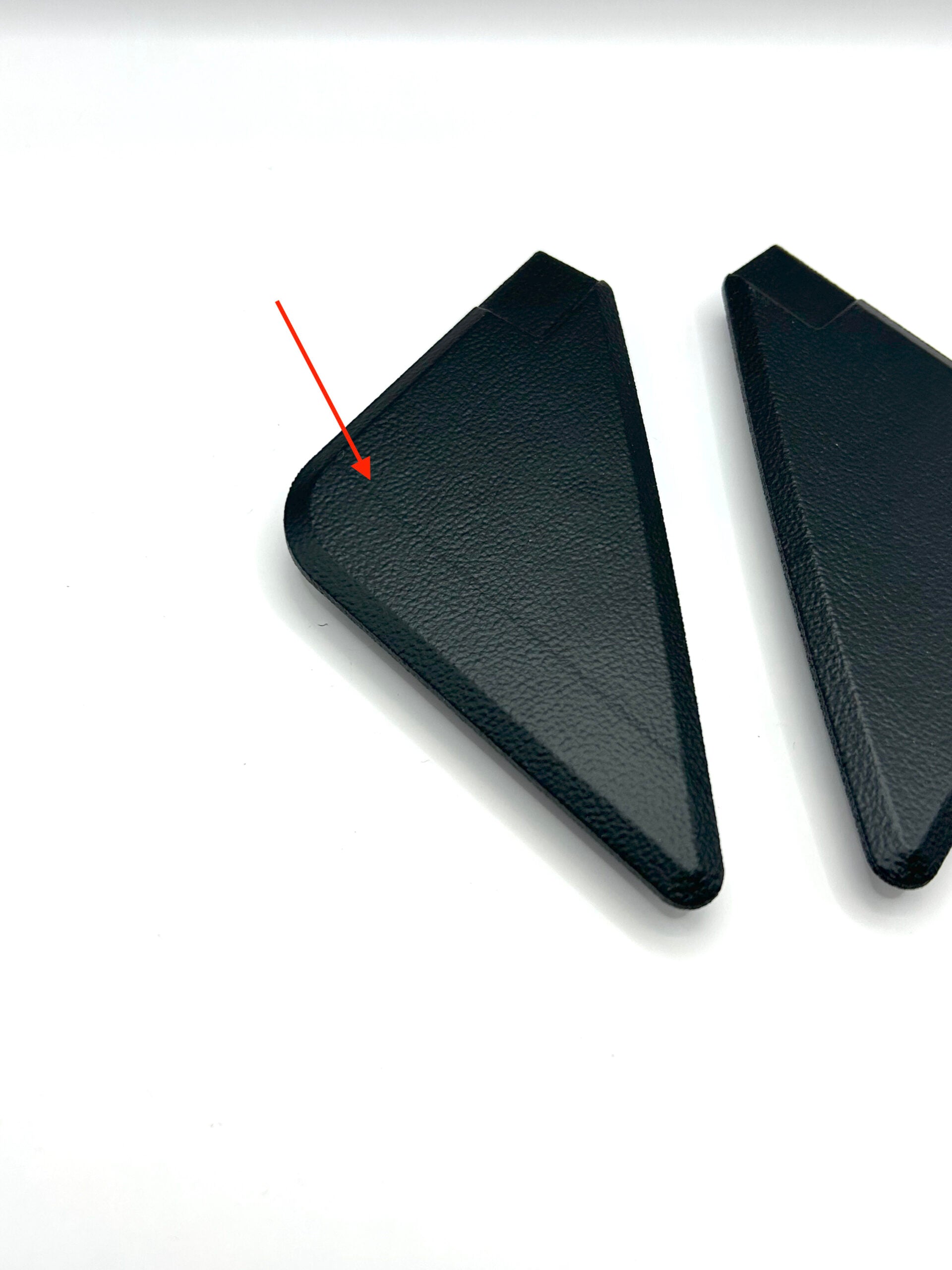 Nissan 300ZX Z31 Side Mirror Interior Trim Cover (Left & Right) - 80963-01P00 / 80962-01P00 - Black — view 2
