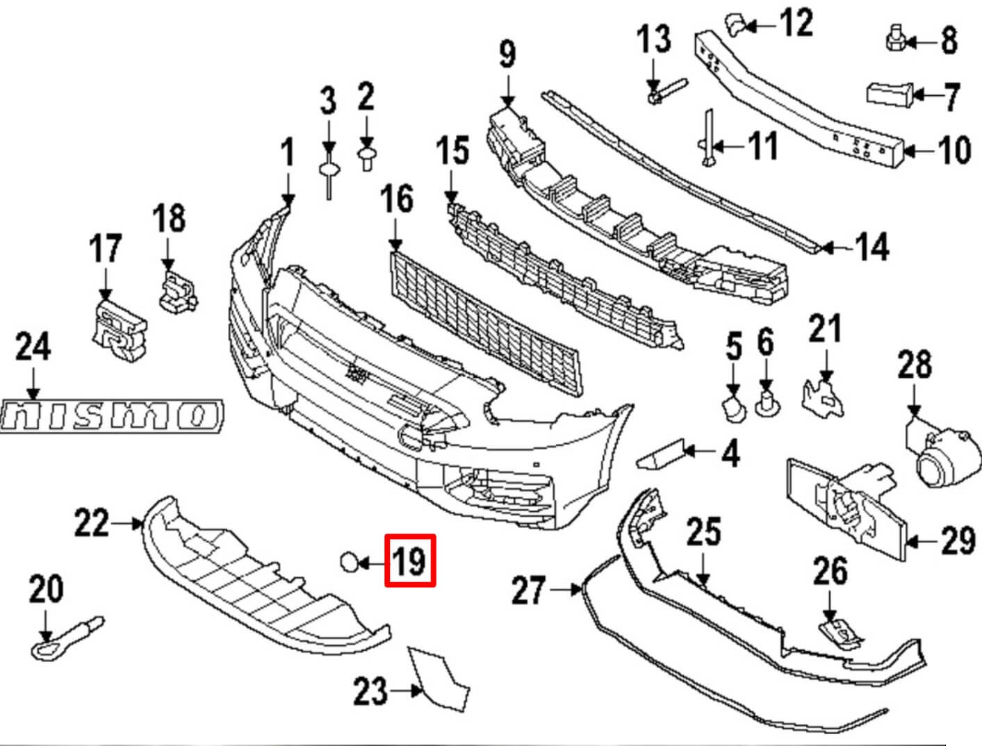 Nissan GT-R Front Bumper Tow Hook Bracket Cover Primed (622A06AV0A) — view 5