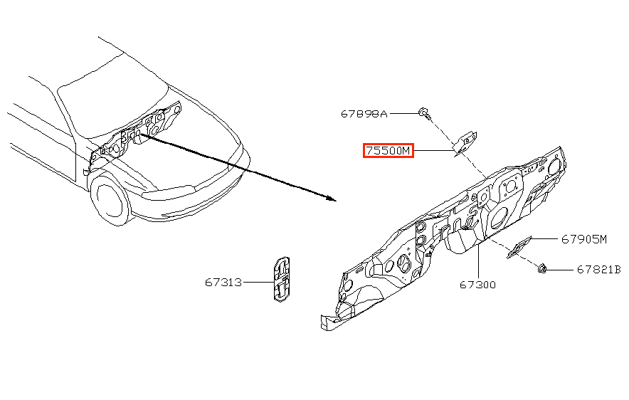 Nissan S13 S14 Silvia 180SX 200SX 240SX Dead Pedal Foot Rest LHD or RHD Black (67840-40F00) — view 5