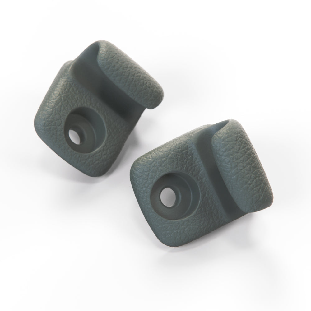 Nissan S13 Silvia Bluebird Laurel 180SX 200SX 240SX Sun Visor Hook Clip Set of 2 Black or Gray (96409-58E02 / 96409-50Y03) — view 2