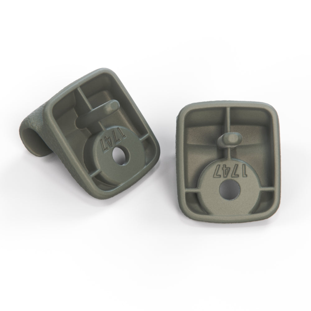 Nissan S13 Silvia Bluebird Laurel 180SX 200SX 240SX Sun Visor Hook Clip Set of 2 Black or Gray (96409-58E02 / 96409-50Y03) — view 4