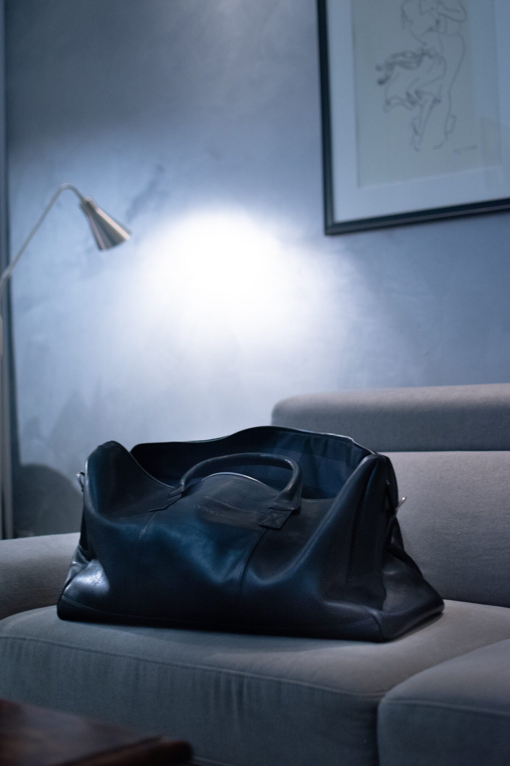 Mercedes-Benz Octoclassic Leather Bag Checkered Fabric Rodeo Stoff Patern — view 5
