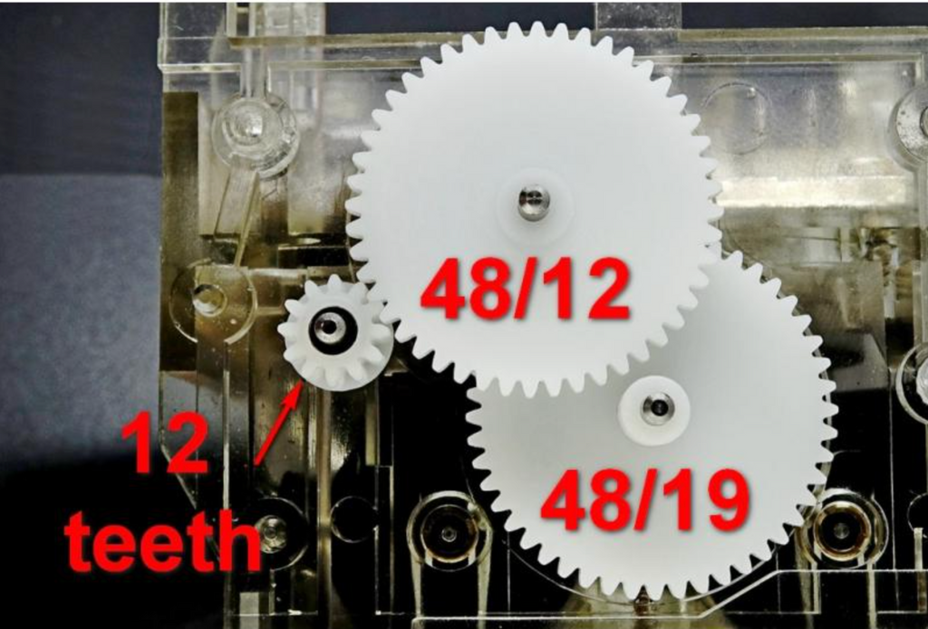 Odometer Speedometer VDO KM/H BMW Mercedes 48x19 48x12 Gears Repair Kit — view 3