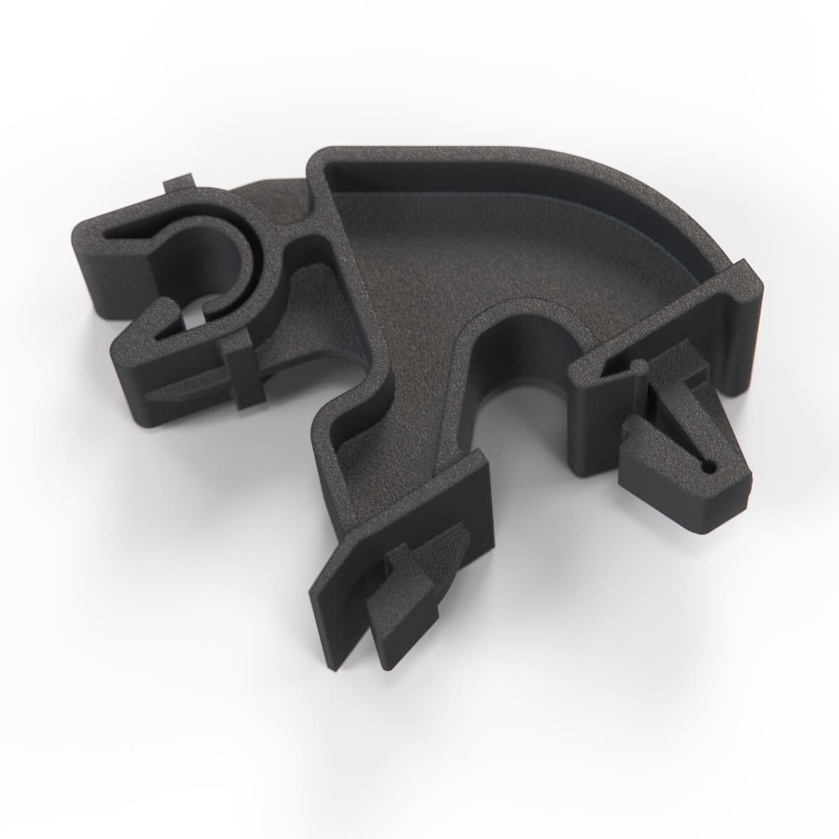 Opel Corsa C Meriva Holder Bonnet Rod Mounting Clip Black (1180181) — view 2