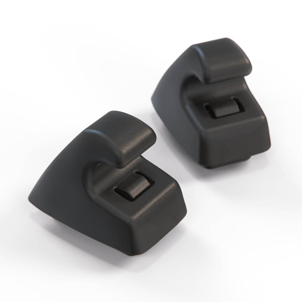 Opel Insignia Sun Visor Holder Bracket Complete Set of 2 Primed or Black (95994975) — view 2