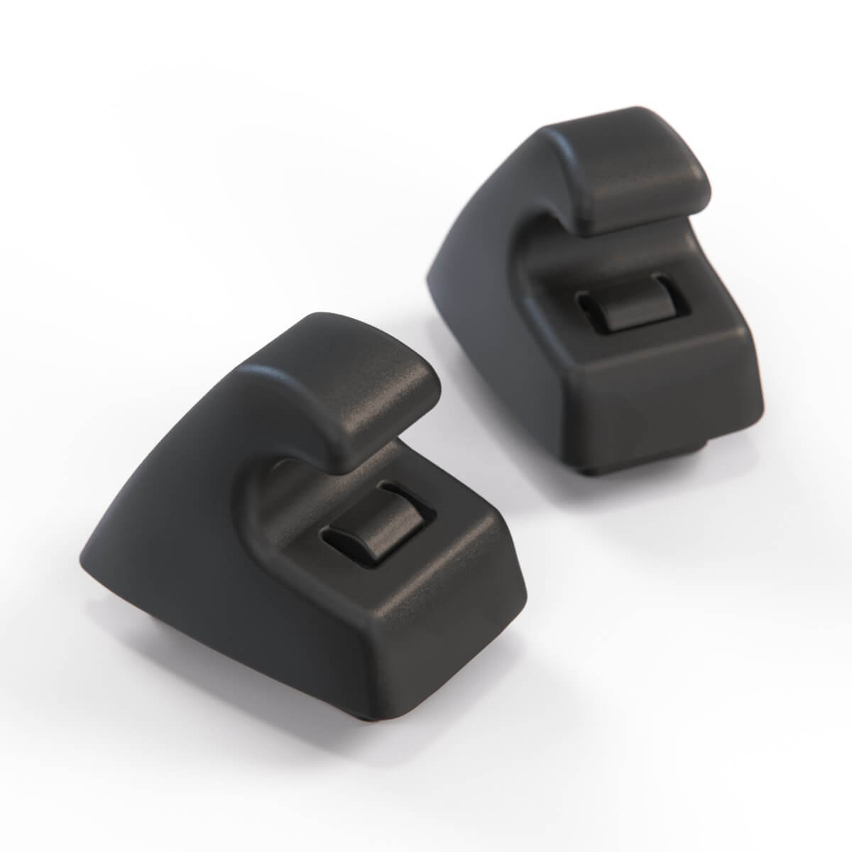 Opel Insignia Sun Visor Holder Bracket Complete Set of 2 Primed or Black (95994975) — view 2
