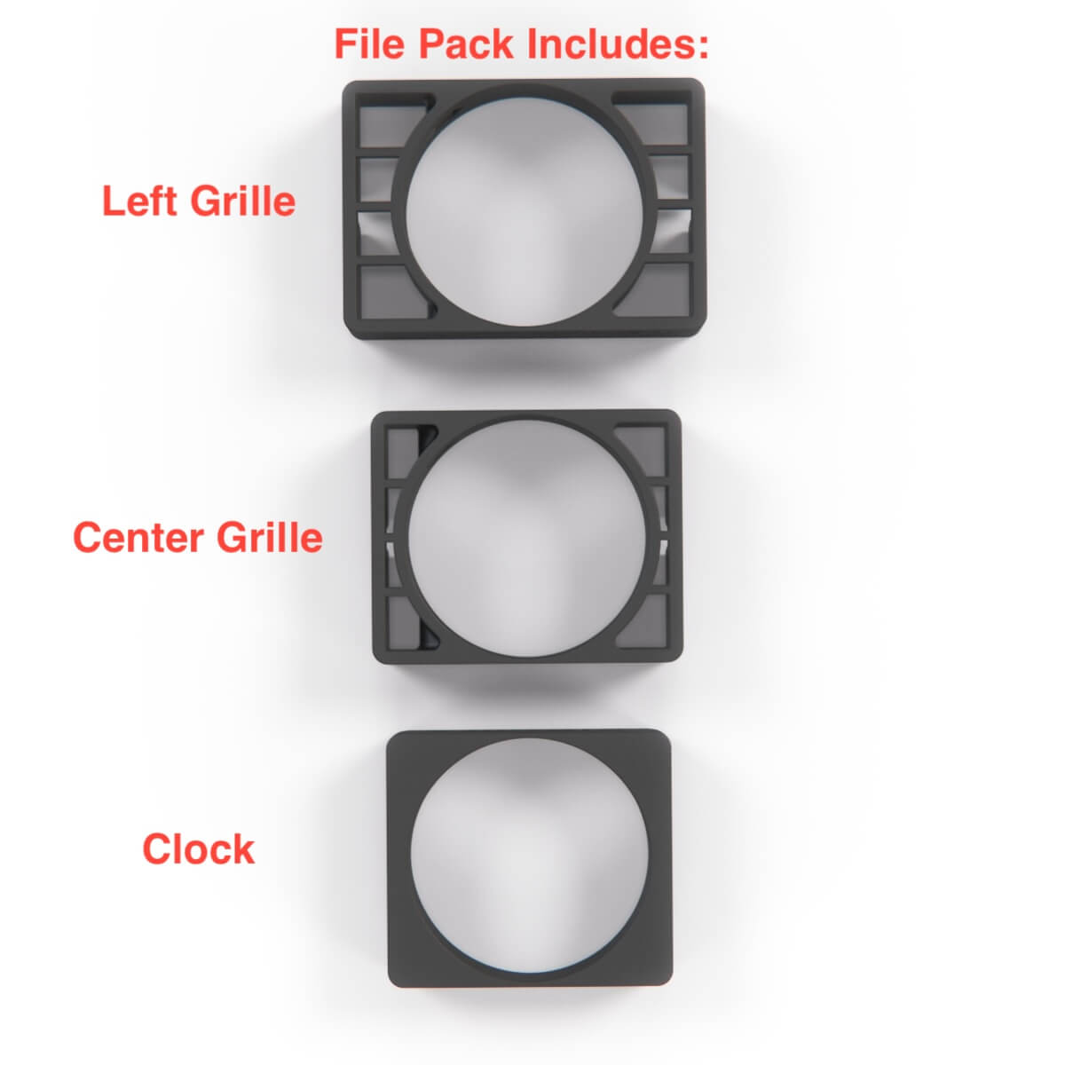 Opel Kadett E Gauge Pod Vent 52mm Left Centre or Clock Black