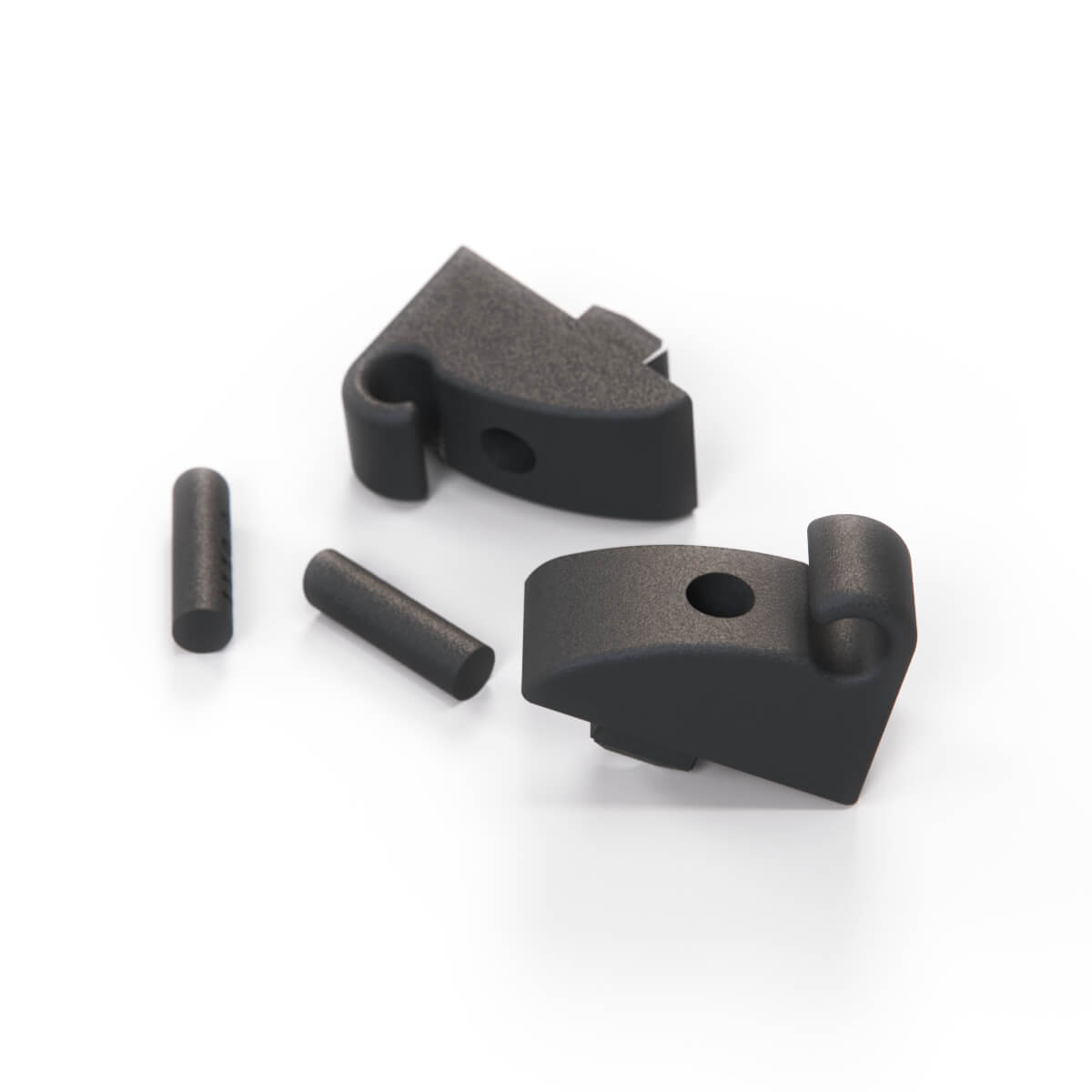 Opel Manta A / Cavalier Mk1 / Mk2 Sun Visor Clip Set of 2 Black / White — view 2
