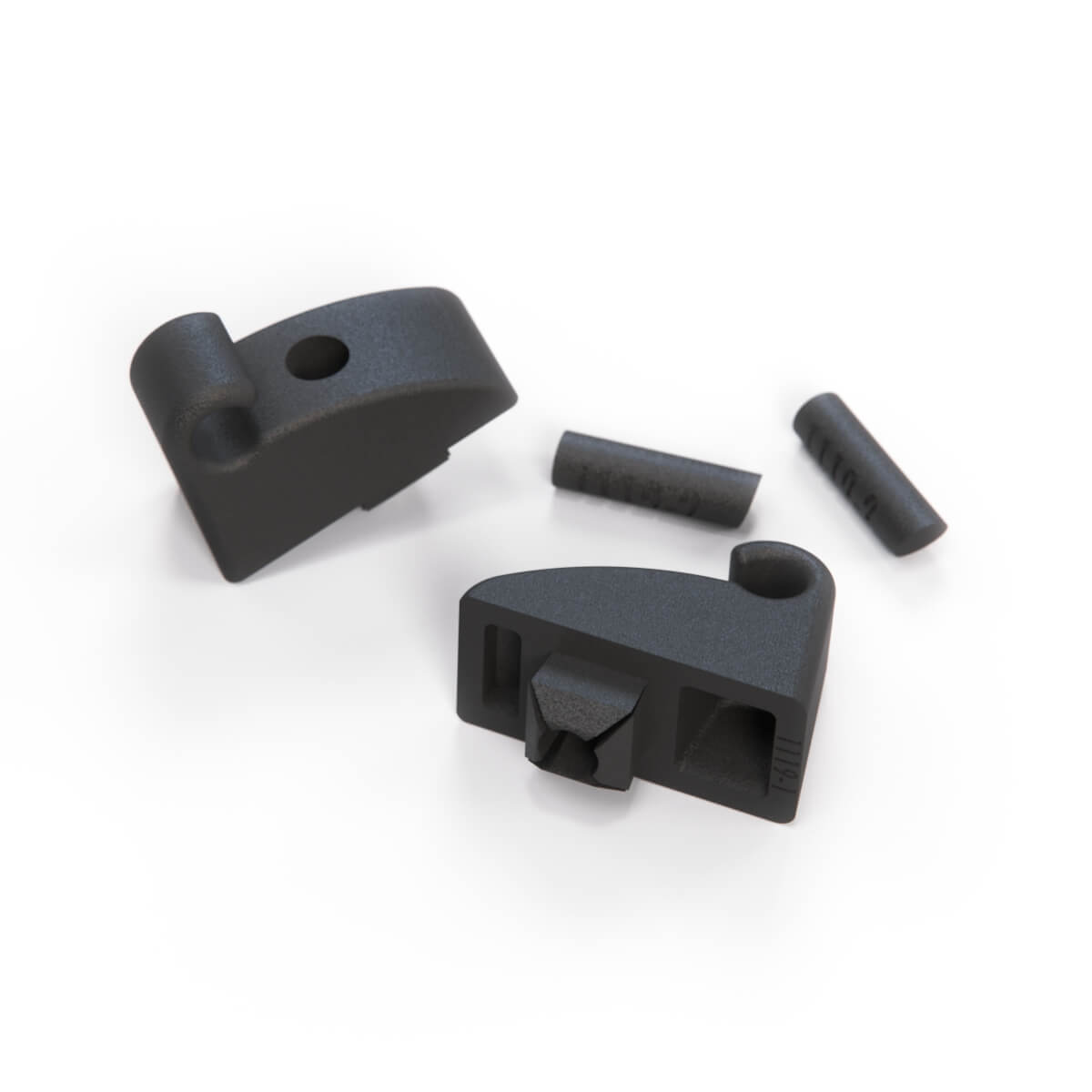 Opel Manta A / Cavalier Mk1 / Mk2 Sun Visor Clip Set of 2 Black / White — view 3