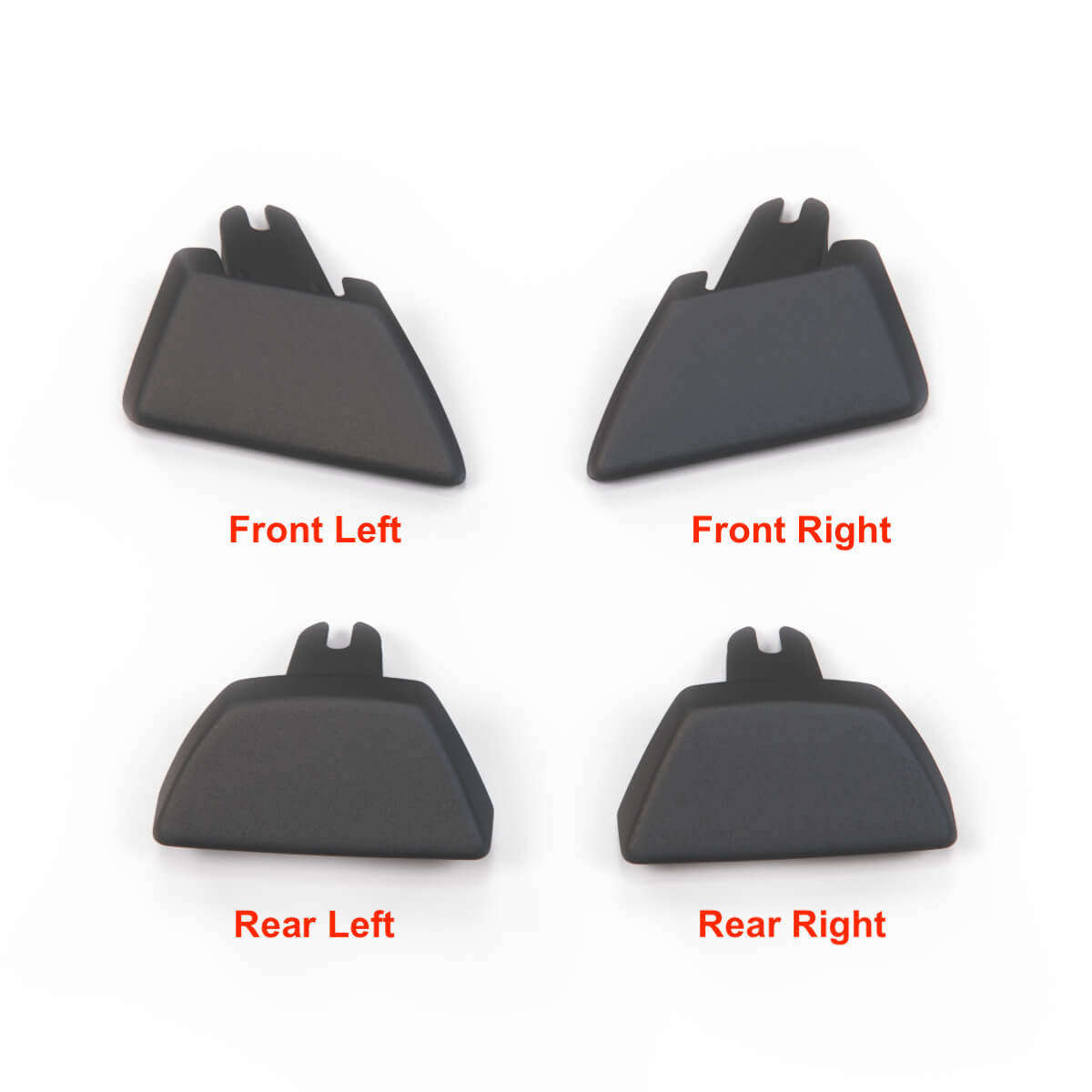 Opel Rekord E1 Bumper End Finisher Buffer Front / Rear / Left or Right Black GM 90060311 / GM 90060312 / GM 90043359 / GM (90043360)
