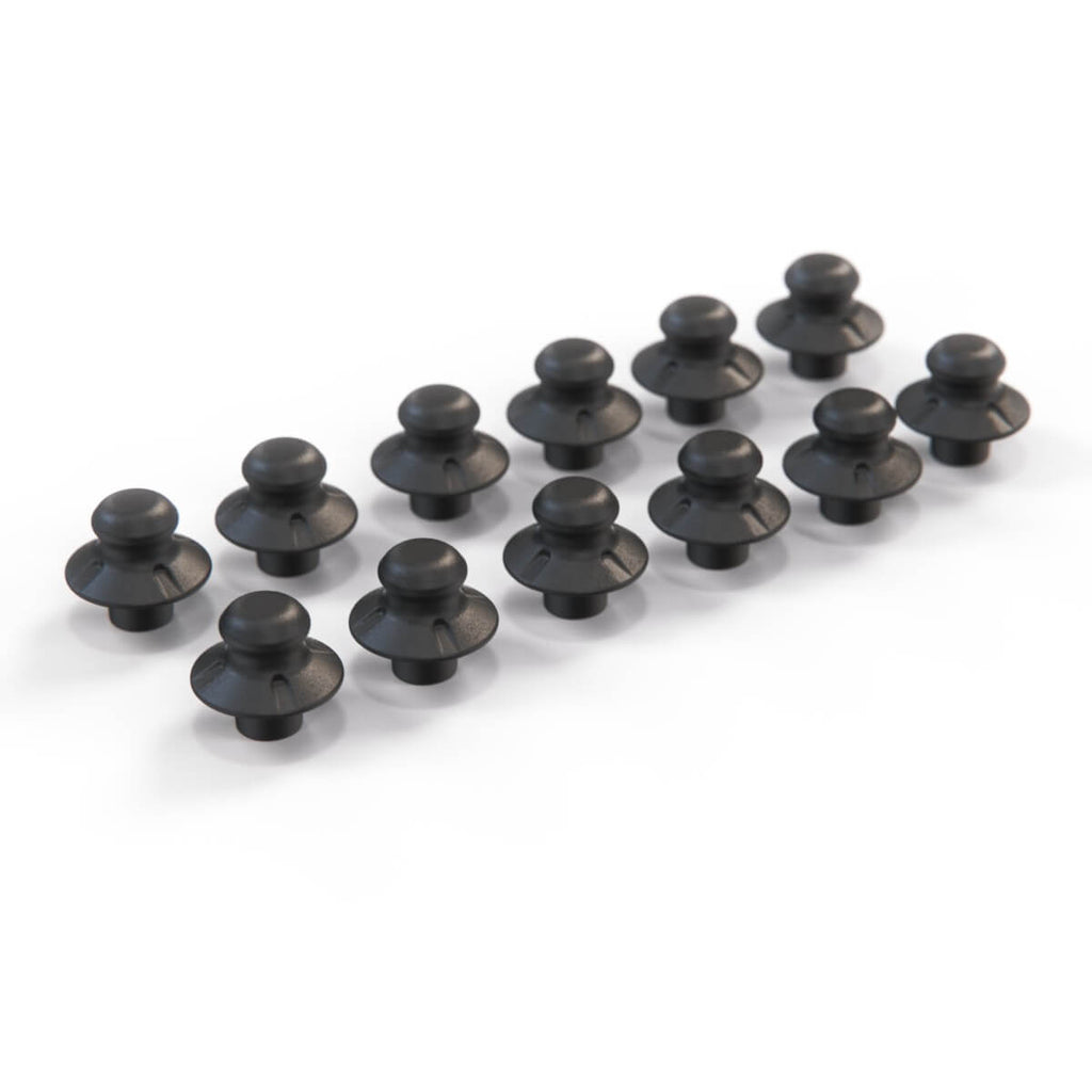 Opel Vauxhall Astra F Convertible Torneau Cover Fixing Nut Set of 12 Black (90511677) — view 2