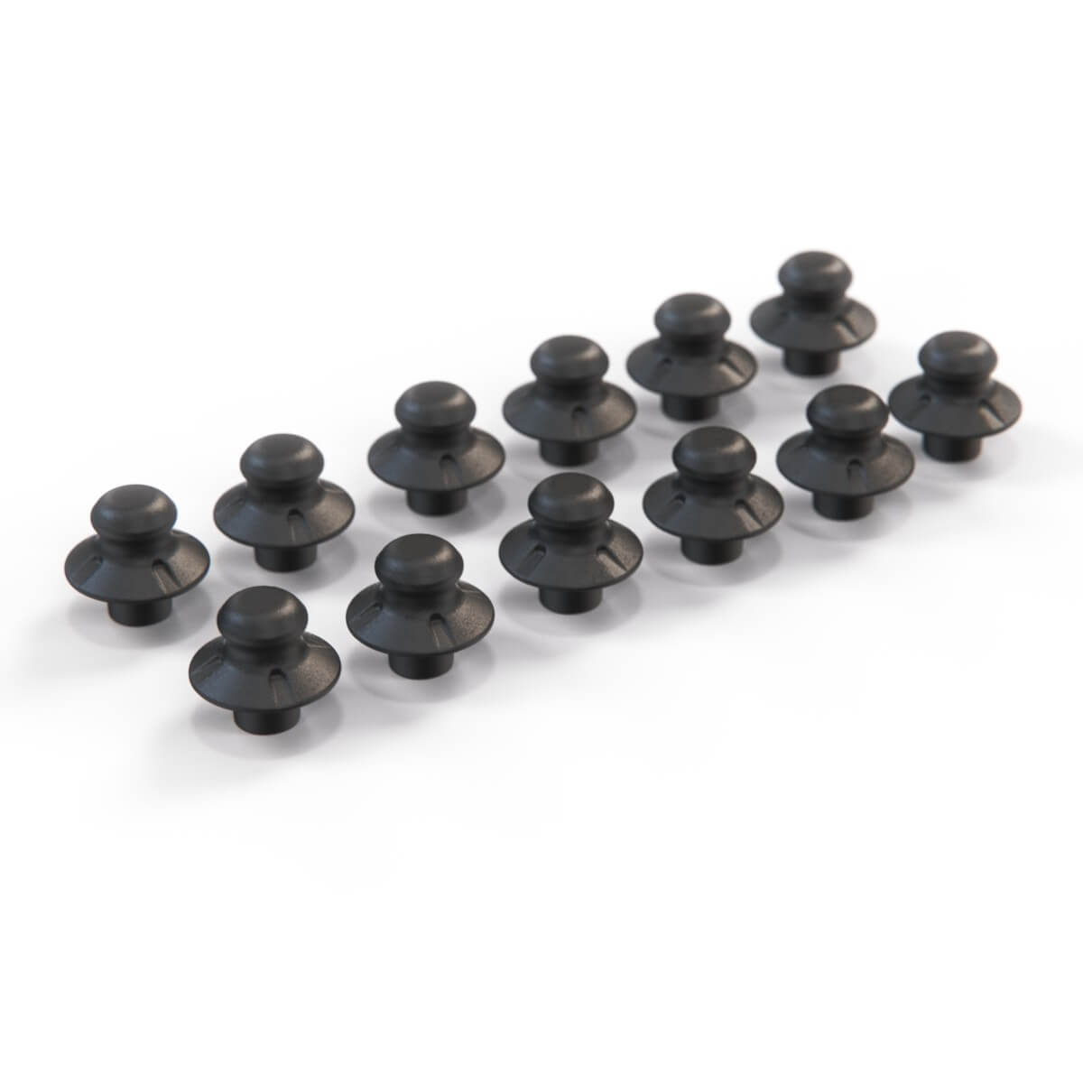 Opel Vauxhall Astra F Convertible Torneau Cover Fixing Nut Set of 12 Black (90511677) — view 2