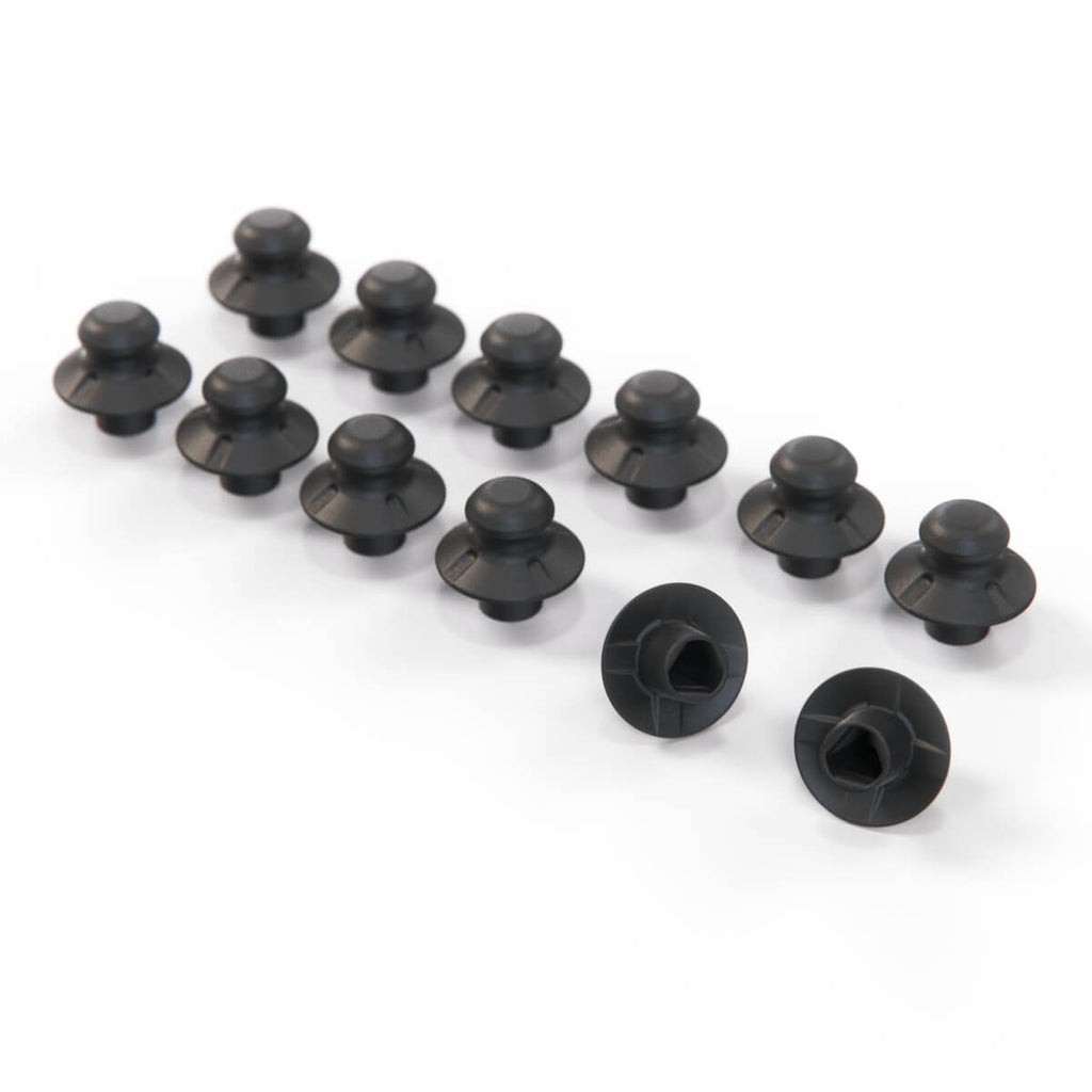 Opel Vauxhall Astra F Convertible Torneau Cover Fixing Nut Set of 12 Black (90511677) — view 4