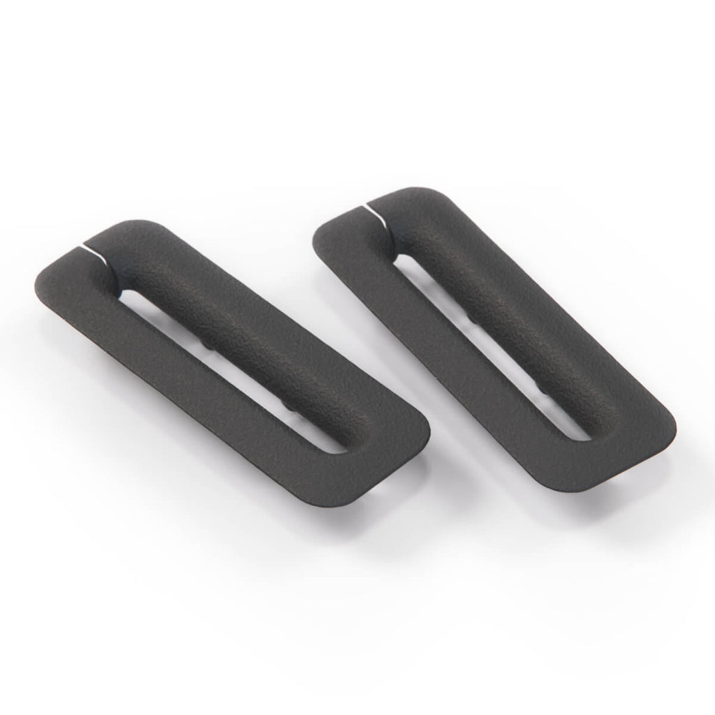 Opel Vauxhall Corsa Nova Hb Cavalier Mk2 Guide Seat Belt Set of 2 Black — view 2