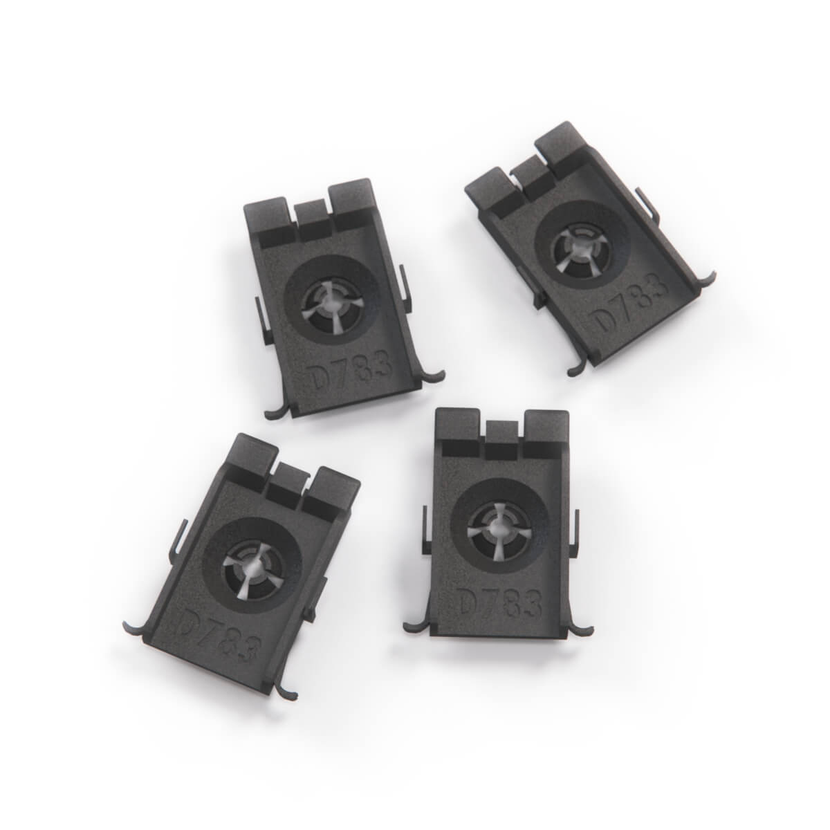 Opel Vectra C Trim Clip Tailgate Lower Panel Set of 4 Black (9177069) — view 2