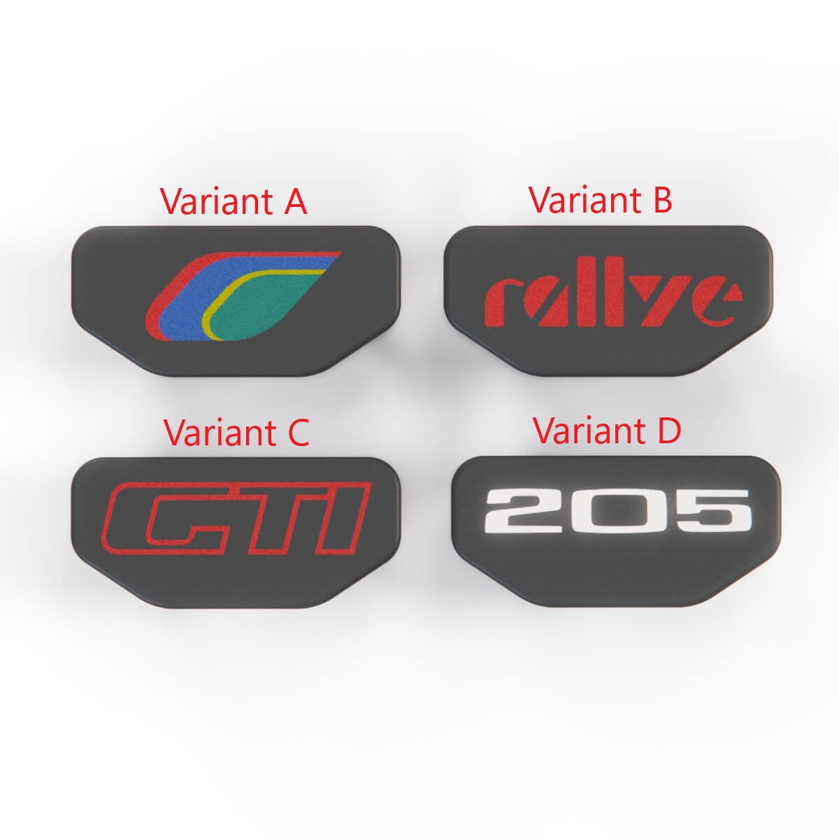 Peugeot 205 GTI Rallye Steering Wheel Centre Emblem Different Variants
